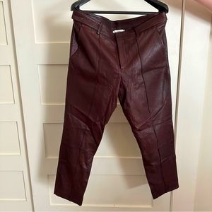 Vince cropped leather trouser